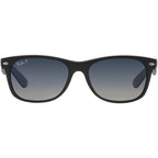 New Wayfarer Classic RB2132, Black/Blue Gradient Polarised Glass Lenses 55 Eye Size
