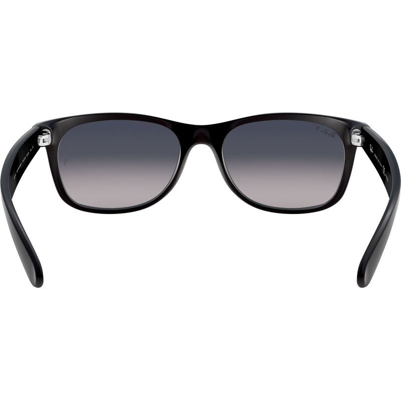 New Wayfarer Classic RB2132, Black/Blue Gradient Polarised Glass Lenses 55 Eye Size