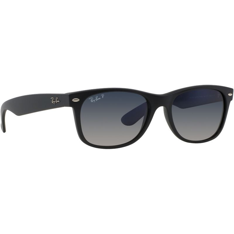 New Wayfarer Classic RB2132, Black/Blue Gradient Polarised Glass Lenses 55 Eye Size