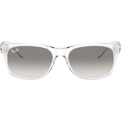 New Wayfarer Classic RB2132, Transparent/Grey Clear Gradient Glass Lenses 55 Eye Size