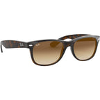 New Wayfarer Classic RB2132, Light Havana/Brown Gradient Glass Lenses 52 Eye Size