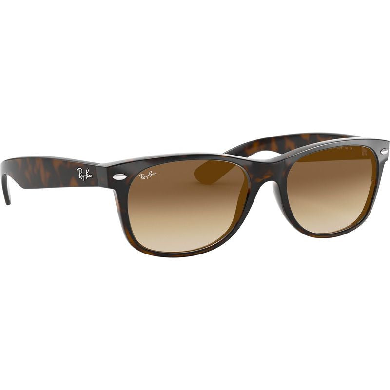New Wayfarer Classic RB2132, Light Havana/Brown Gradient Glass Lenses 55 Eye Size