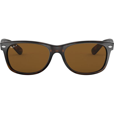 New Wayfarer Classic RB2132, Tortoise/Brown Polarised Glass Lenses 55 Eye Size