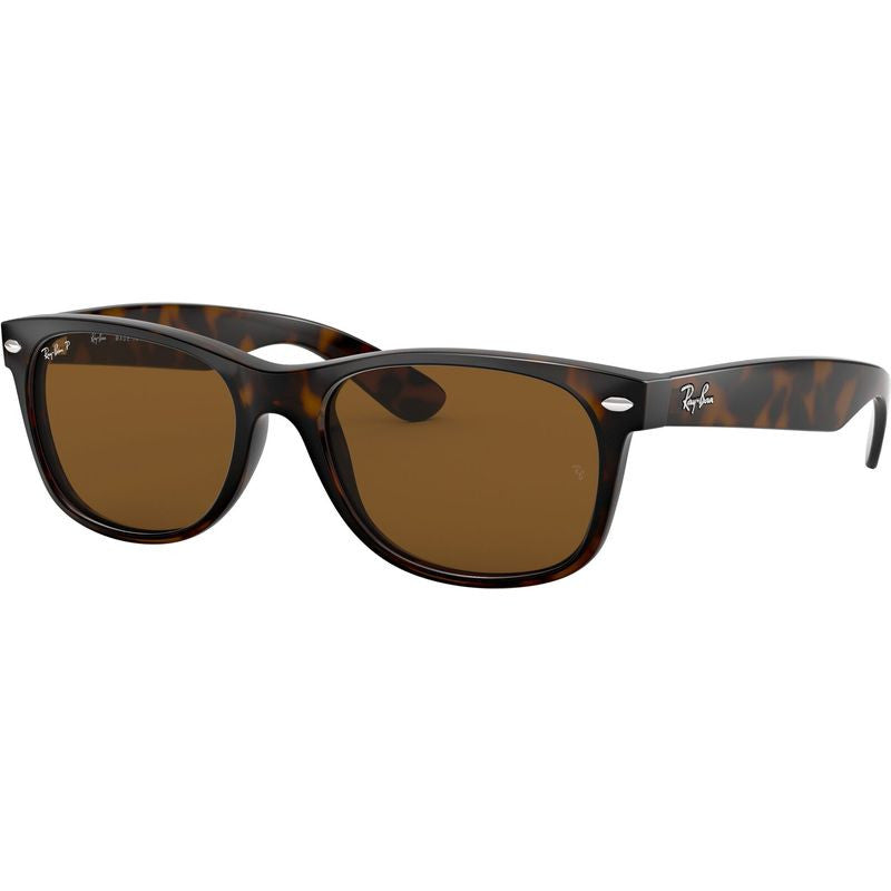 New Wayfarer Classic RB2132, Tortoise/Brown Polarised Glass Lenses 55 Eye Size