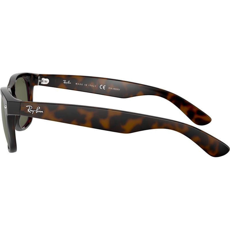 New Wayfarer Classic RB2132, Tortoise/Green Polarised Glass Lenses 55 Eye Size