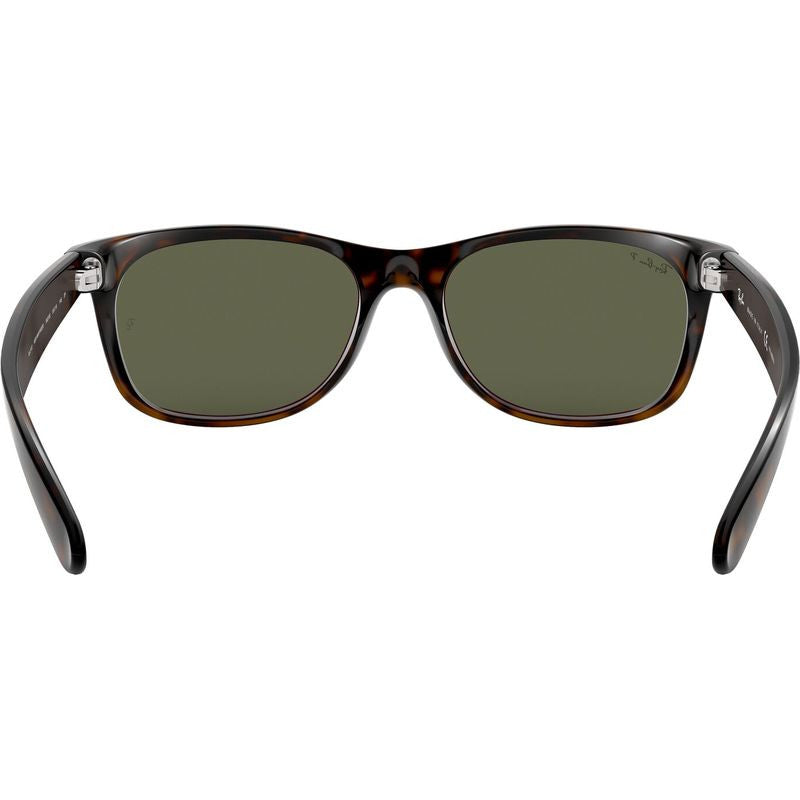New Wayfarer Classic RB2132, Tortoise/Green Polarised Glass Lenses 55 Eye Size
