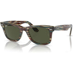 Original Wayfarer RB2140, Photochromic Striped Grey/Green Glass Lenses 50 Eye Size
