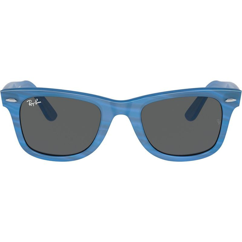 Original Wayfarer RB2140, Photochromic Striped Blue/Dark Grey Glass Lenses 50 Eye Size