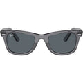 Original Wayfarer RB2140, Transparent Grey/Blue Glass Lenses 50 Eye Size