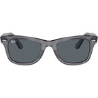 Original Wayfarer RB2140, Transparent Grey/Blue Glass Lenses 50 Eye Size
