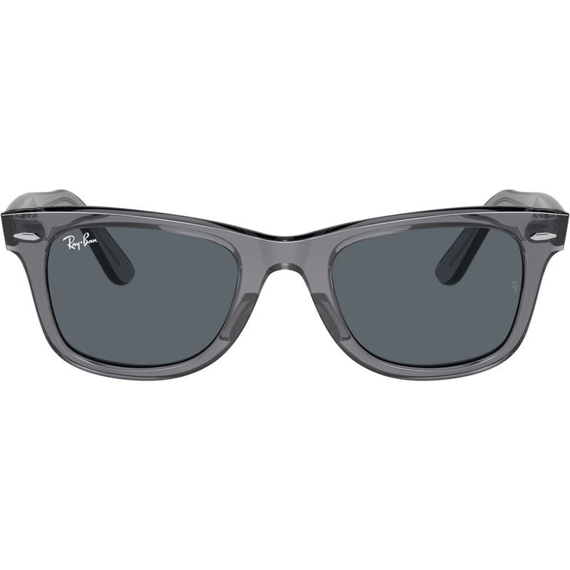 Original Wayfarer RB2140, Transparent Grey/Blue Glass Lenses 50 Eye Size