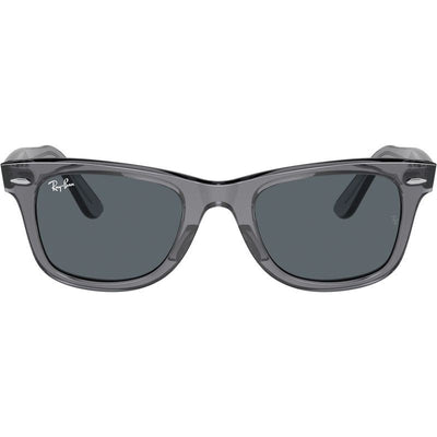 Original Wayfarer RB2140, Transparent Grey/Blue Glass Lenses 50 Eye Size