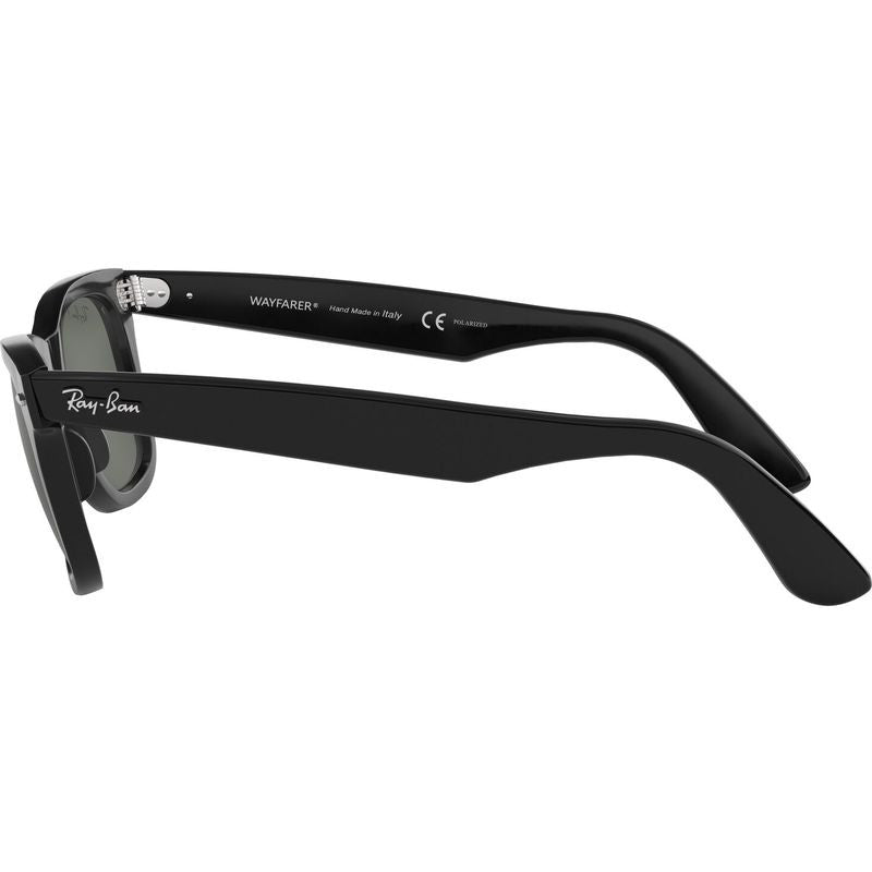 Original Wayfarer RB2140, Black/Green Polarised Glass Lenses 50 Eye Size