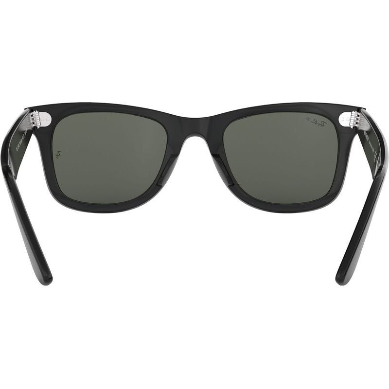 Original Wayfarer RB2140, Black/Green Polarised Glass Lenses 50 Eye Size