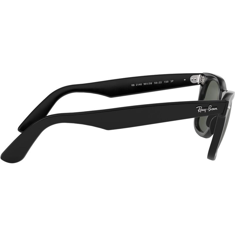 Original Wayfarer RB2140, Black/Green Polarised Glass Lenses 50 Eye Size