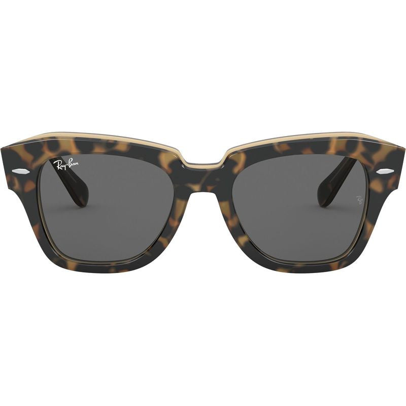 State Street RB2186, Havana and Transparent Brown/Dark Grey Glass Lenses 49 Eye Size