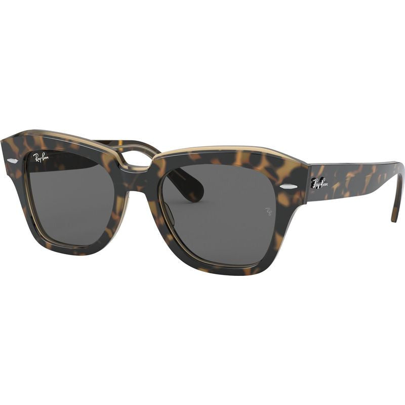 State Street RB2186, Havana and Transparent Brown/Dark Grey Glass Lenses 49 Eye Size