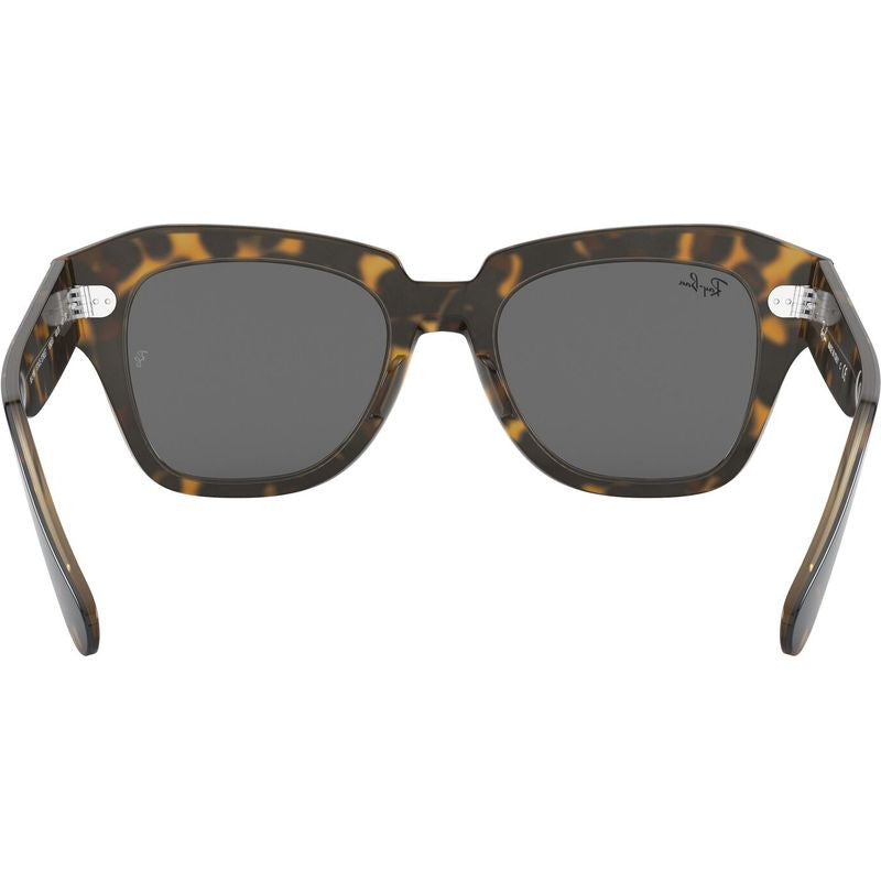 State Street RB2186, Havana and Transparent Brown/Dark Grey Glass Lenses 49 Eye Size