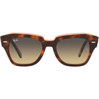 State Street RB2186, Havana on Transparent Pink/Brown Blue Gradient Glass Lenses 52 Eye Size
