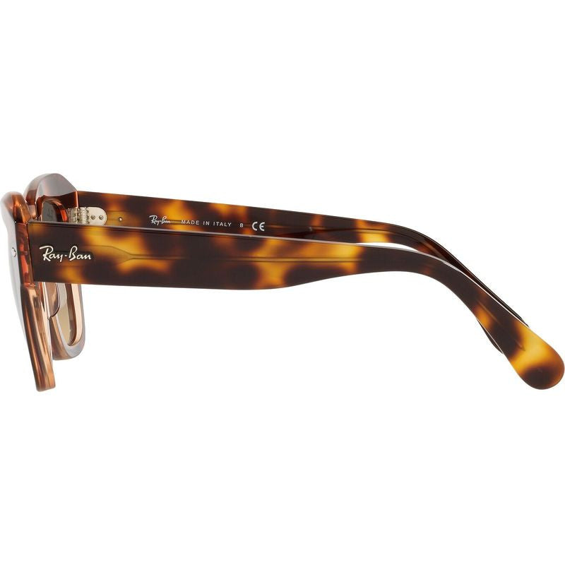 State Street RB2186, Havana on Transparent Pink/Brown Blue Gradient Glass Lenses 52 Eye Size