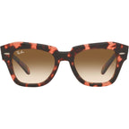 State Street RB2186, Pink Havana/Brown Gradient Glass Lenses 49 Eye Size