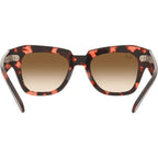 State Street RB2186, Pink Havana/Brown Gradient Glass Lenses 49 Eye Size