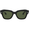 State Street RB2186, Black/Green Glass Lenses 49 Eye Size