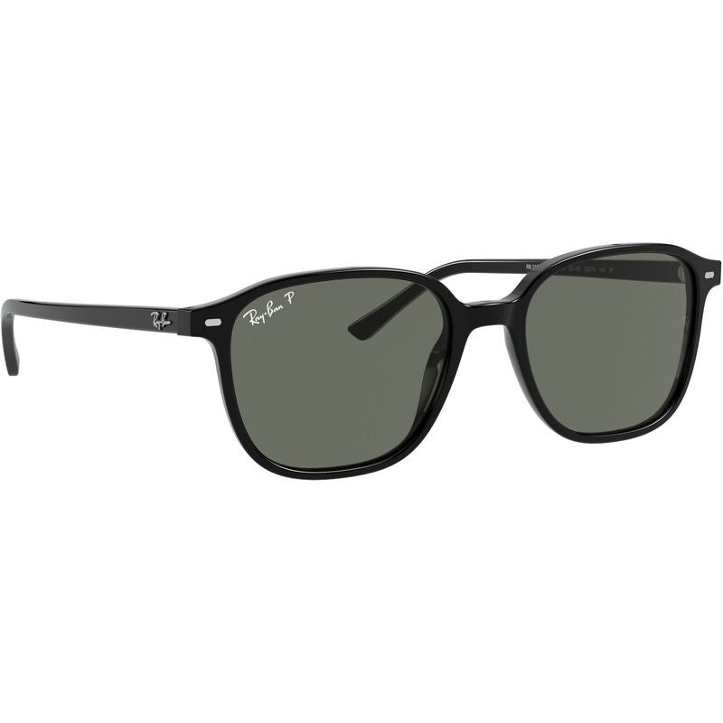 Leonard RB2193, Black/Green Polarised Glass Lenses 53 Eye Size