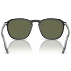 RB2203, Black on Transparent/Green Polarised Glass Lenses 55 Eye Size