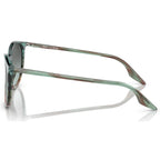 RB2204, Striped Blue and Green/Vintage Blue Glass Lenses 54 Eye Size