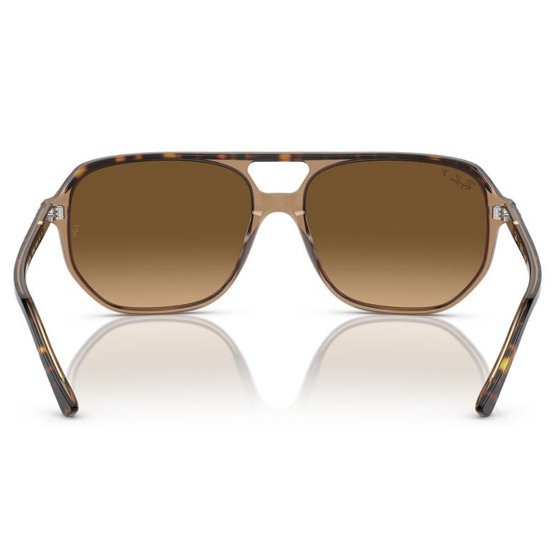 Bill One RB2205, Havana on Transparent Brown/Brown Gradient Polarised Glass Lenses 60 Eye Size