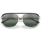 Bill One RB2205, Black on Transparent/Silver and Blue Gradient Mirror Polarised Glass Lenses