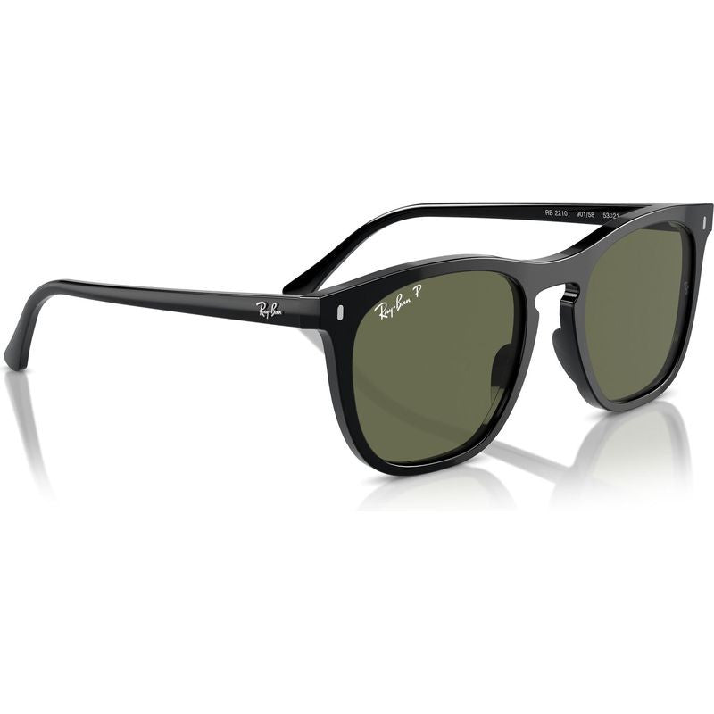 RB2210, Black/Green Polarised Glass Lenses