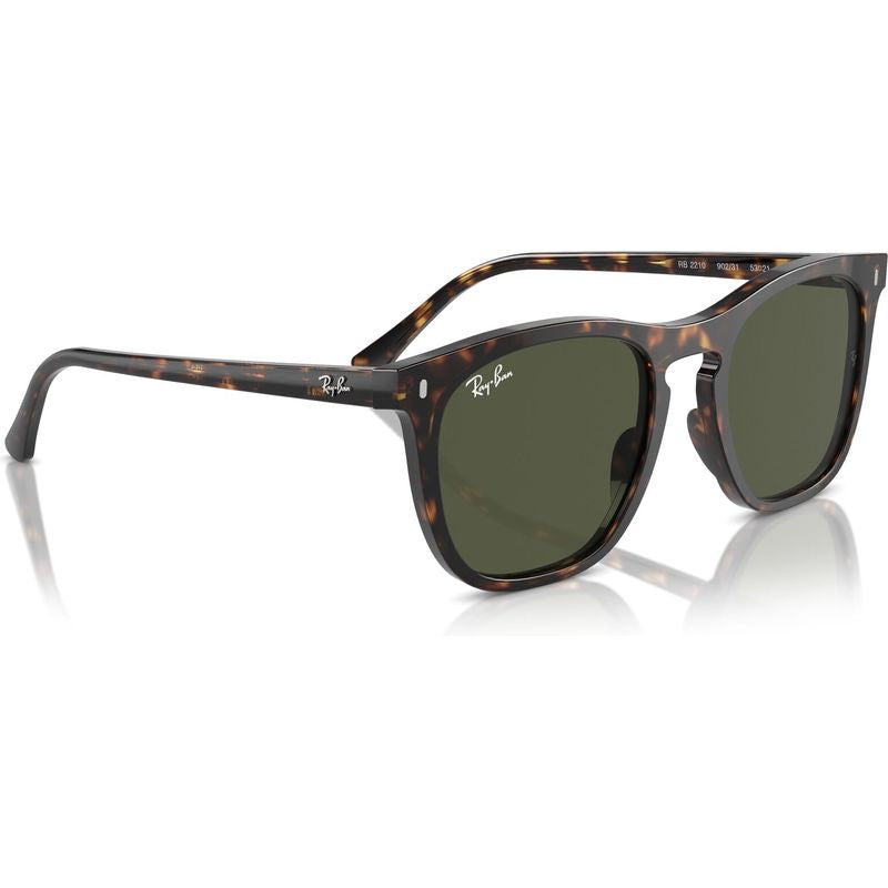 RB2210, Havana/Green Glass Lenses