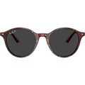 Bernard RB2230, Transparent Shade Fantasy Red/Black Glass Polarised Lenses 53 Eye Size
