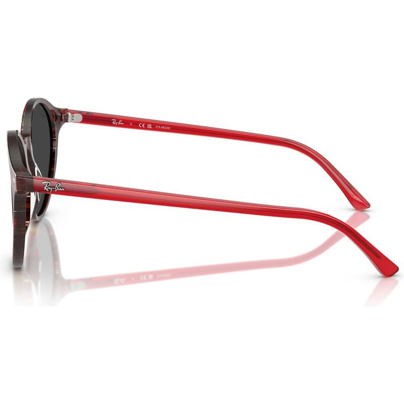 Bernard RB2230, Transparent Shade Fantasy Red/Black Glass Polarised Lenses 53 Eye Size
