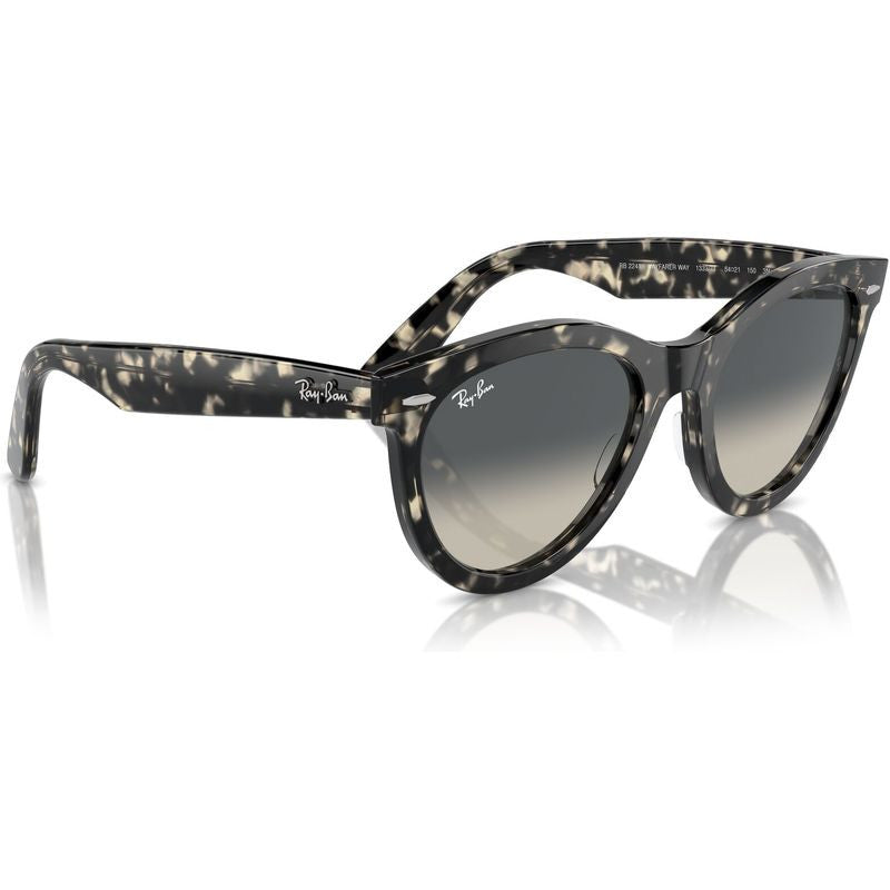 Wayfarer Way RB2241, Grey Havana/Grey Gradient Glass Lenses 54 Eye Size