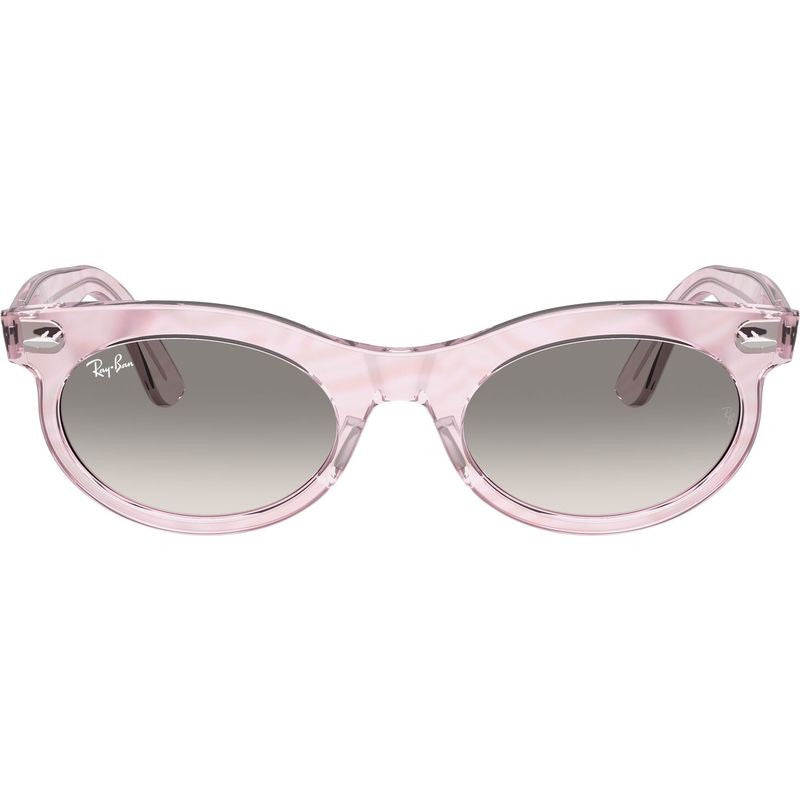 Wayfarer Oval RB2242, Photochromic Purple Waves/Grey Clear Gradient Glass Lenses 53 Eye Size
