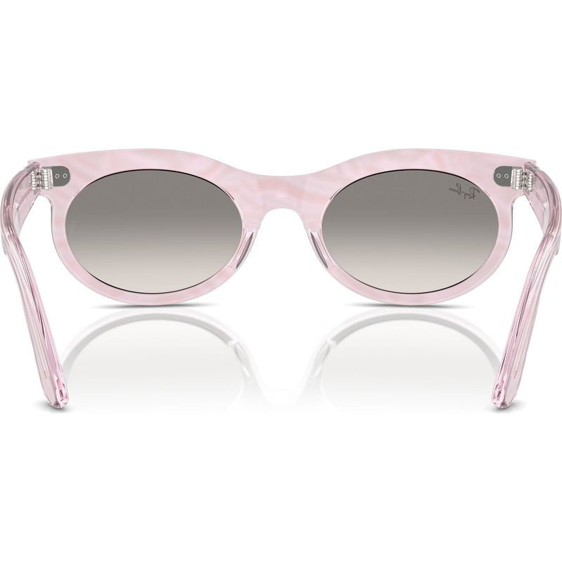Wayfarer Oval RB2242, Photochromic Purple Waves/Grey Clear Gradient Glass Lenses 53 Eye Size