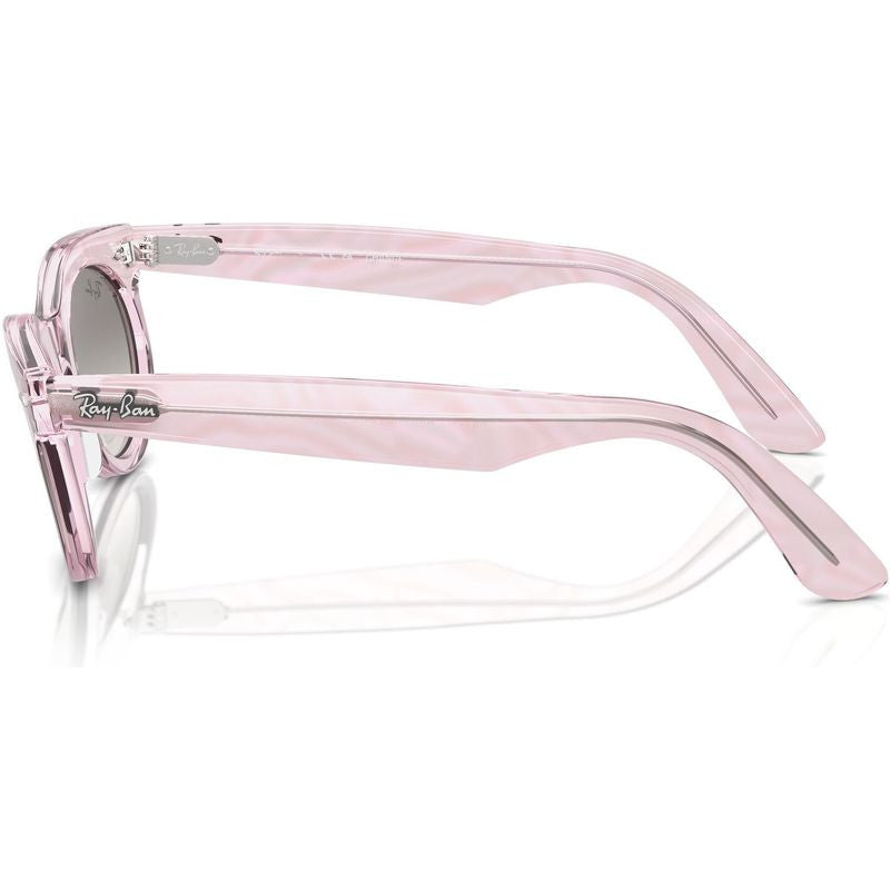 Wayfarer Oval RB2242, Photochromic Purple Waves/Grey Clear Gradient Glass Lenses 53 Eye Size