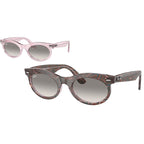 Wayfarer Oval RB2242, Photochromic Purple Waves/Grey Clear Gradient Glass Lenses 53 Eye Size