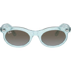 Wayfarer Oval RB2242, Photochromic Azure Waves/Blue Brown Gradient Glass Lenses 53 Eye Size