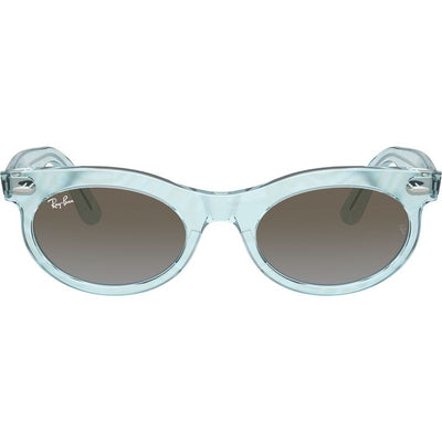 Wayfarer Oval RB2242, Photochromic Azure Waves/Blue Brown Gradient Glass Lenses 53 Eye Size
