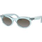 Wayfarer Oval RB2242, Photochromic Azure Waves/Blue Brown Gradient Glass Lenses 53 Eye Size