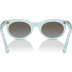 Wayfarer Oval RB2242, Photochromic Azure Waves/Blue Brown Gradient Glass Lenses 53 Eye Size