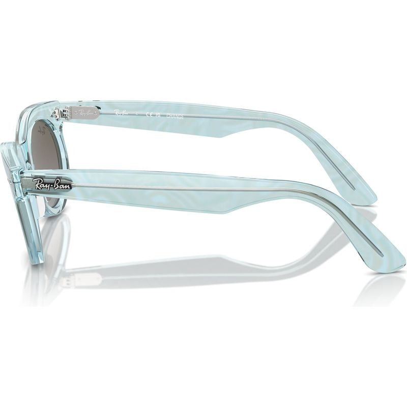 Wayfarer Oval RB2242, Photochromic Azure Waves/Blue Brown Gradient Glass Lenses 53 Eye Size