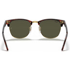 Clubmaster Classic RB3016, Mock Tort Arista/Green Glass Lenses 51 Eye Size