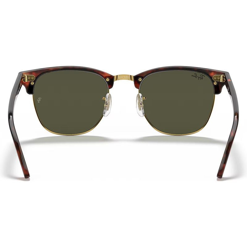 Clubmaster Classic RB3016, Mock Tort Arista/Green Glass Lenses 51 Eye Size