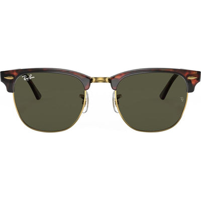 Clubmaster Classic RB3016, Mock Tort Arista/Green Glass Lenses 51 Eye Size