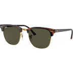 Clubmaster Classic RB3016, Mock Tort Arista/Green Glass Lenses 51 Eye Size